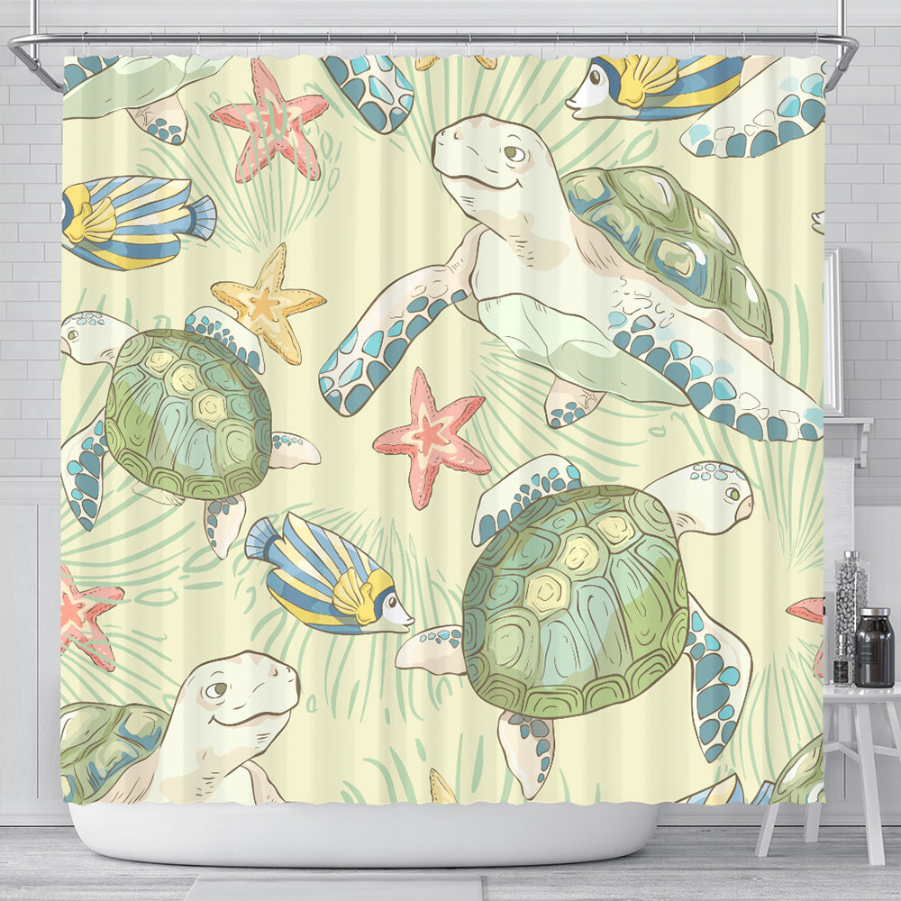 Hawaii Shower Curtain World Animal In Sea