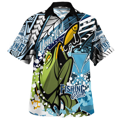 Hawaii Hawaiian Shirt Custom Polynesian Fishing Club Tribal Style