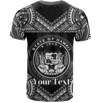 Hawaii Custom Personalised T-Shirt Turtle Polynesian Pattern