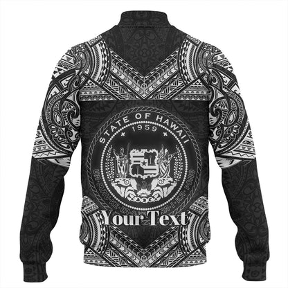 Hawaii Custom Personalised Baseball Jacket Turtle Polynesian Pattern