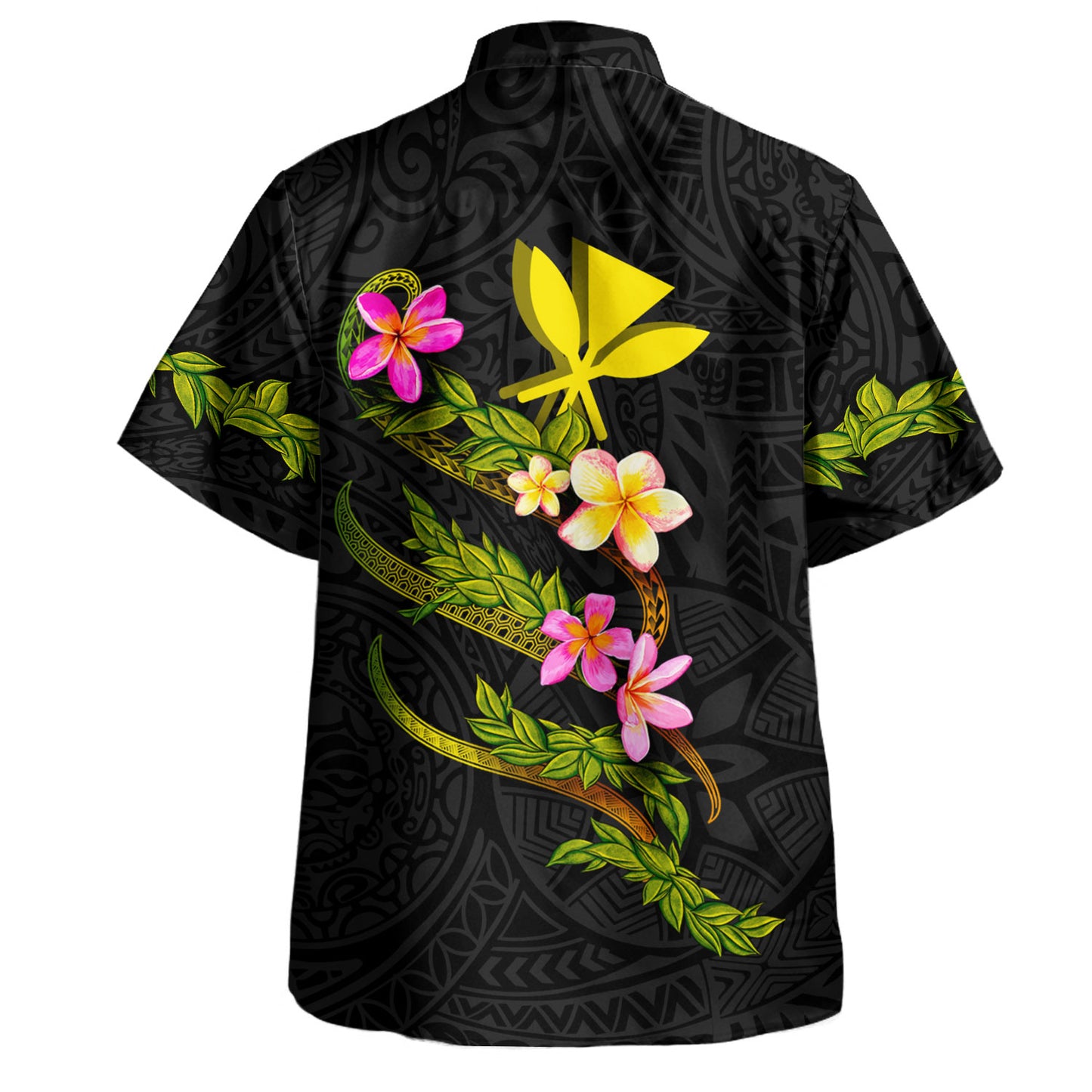 Hawaii Hawaiian Shirt Custom Plumeria Tribal