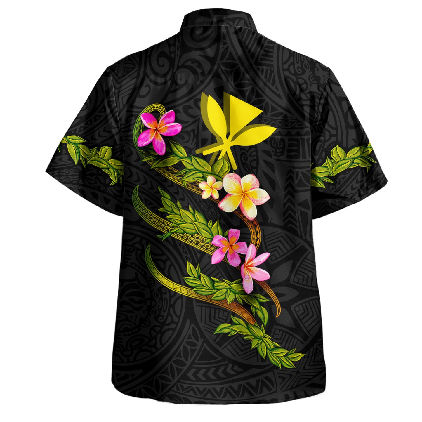 Hawaii Hawaiian Shirt Custom Plumeria Tribal