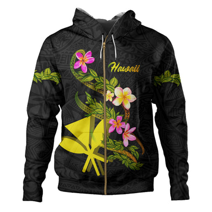 Hawaii Hoodie Custom Plumeria Tribal