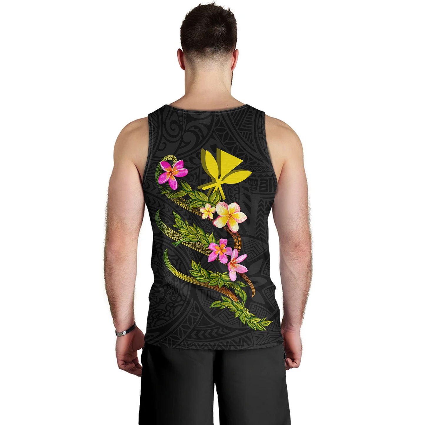 Hawaii Tank Top Custom Plumeria Tribal