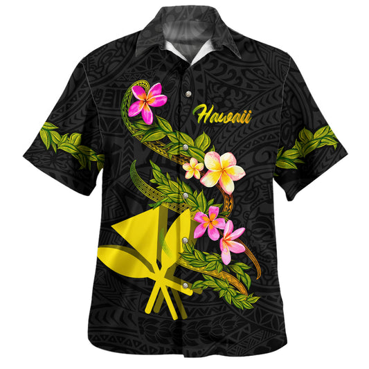 Hawaii Hawaiian Shirt Custom Plumeria Tribal
