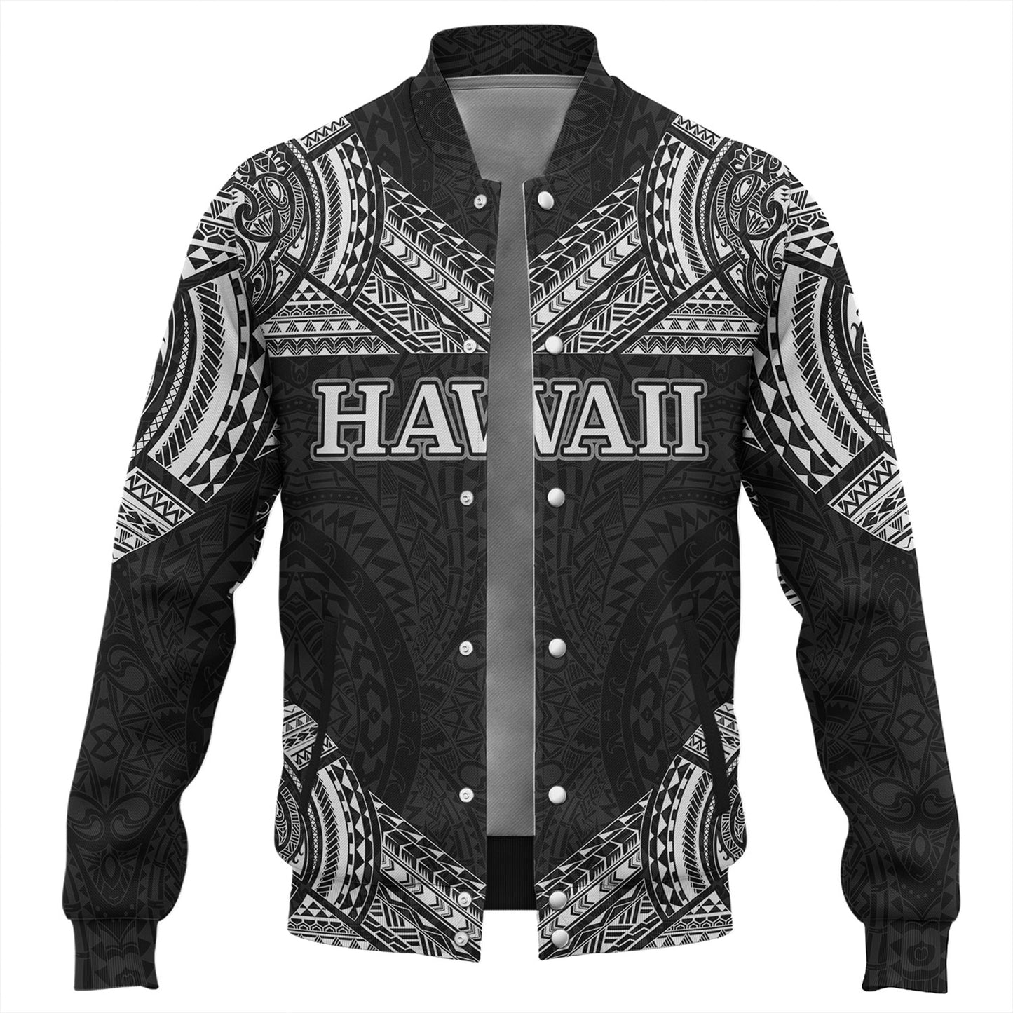 Hawaii Custom Personalised Baseball Jacket Turtle Polynesian Pattern