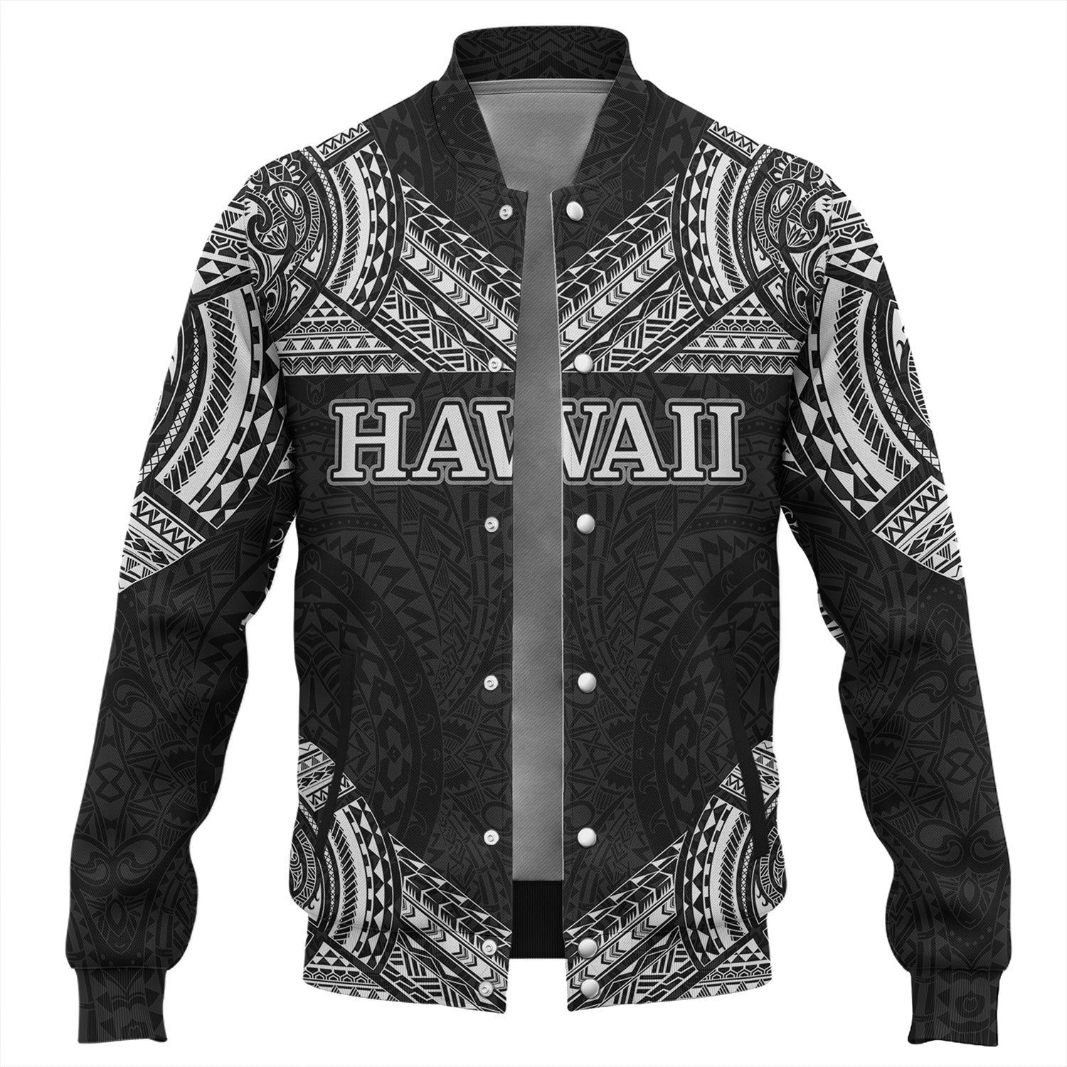 Hawaii Custom Personalised Baseball Jacket Turtle Polynesian Pattern