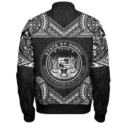 Hawaii Custom Personalised Bomber Jacket Turtle Polynesian Pattern