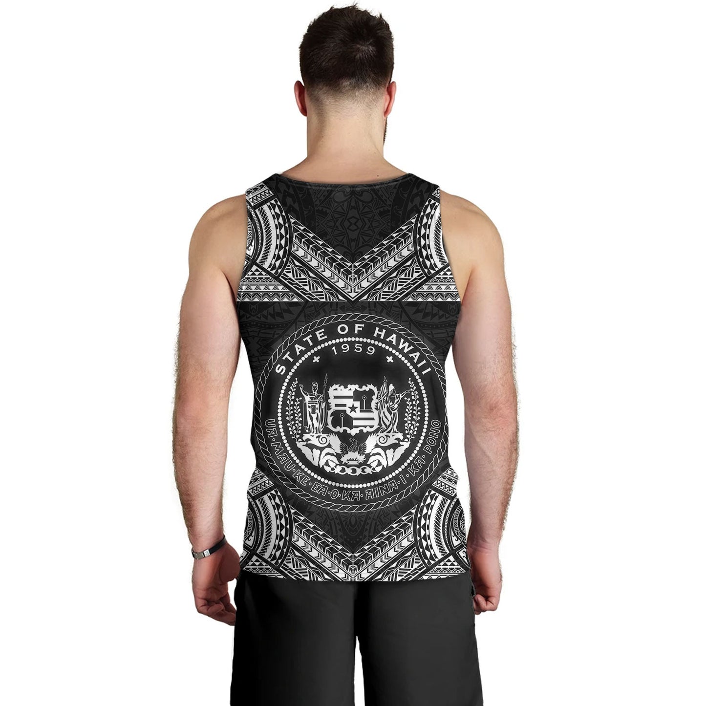 Hawaii Custom Personalised Tank Top Turtle Polynesian Pattern