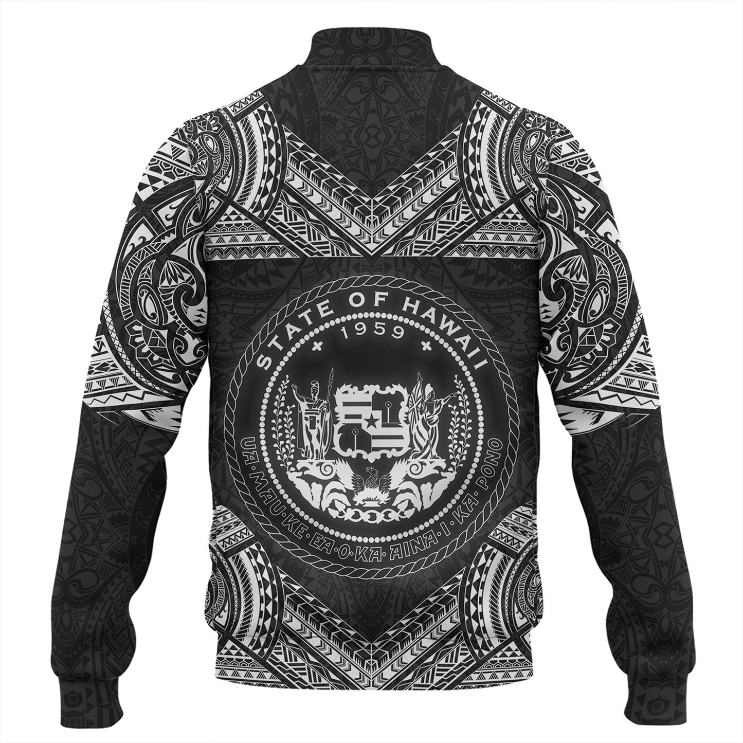 Hawaii Custom Personalised Baseball Jacket Turtle Polynesian Pattern