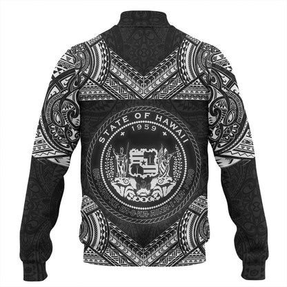 Hawaii Custom Personalised Baseball Jacket Turtle Polynesian Pattern