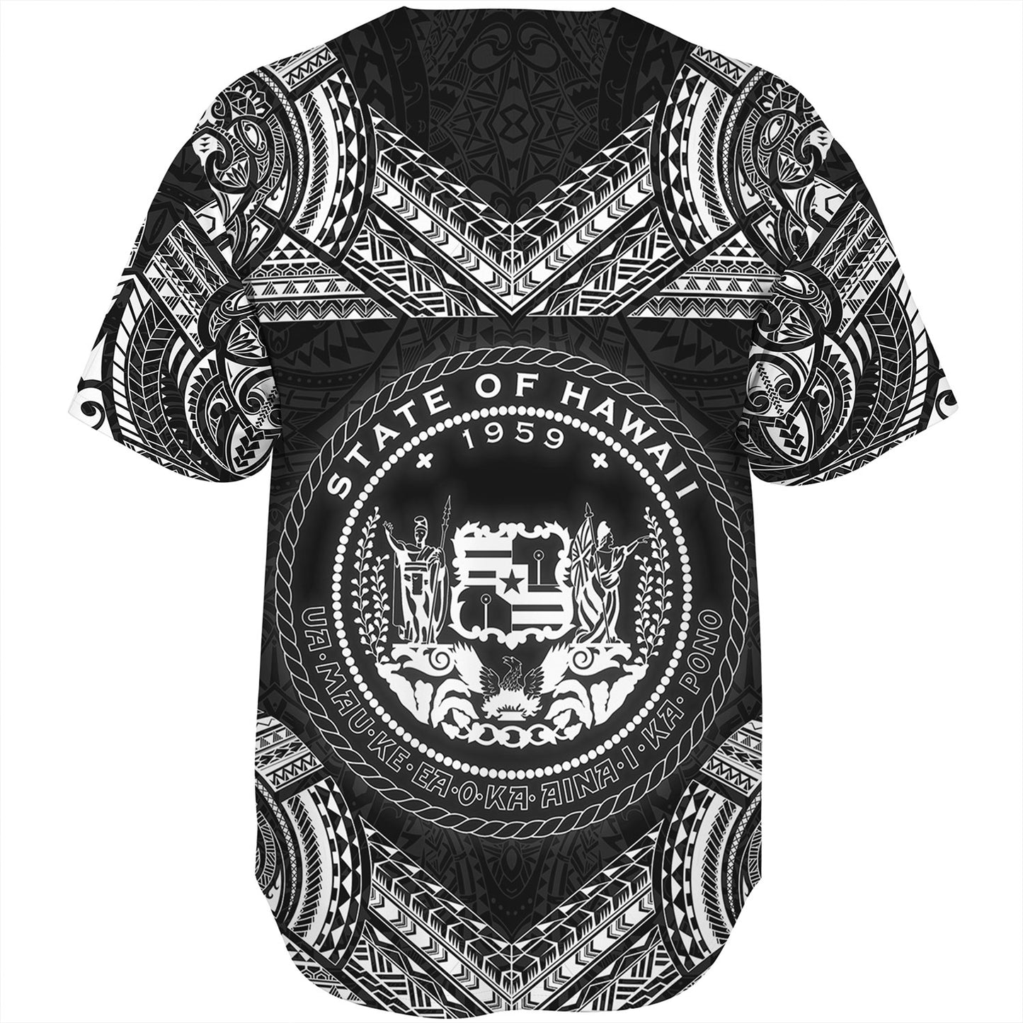 Hawaii Custom Personalised Baseball Shirt Turtle Polynesian Pattern