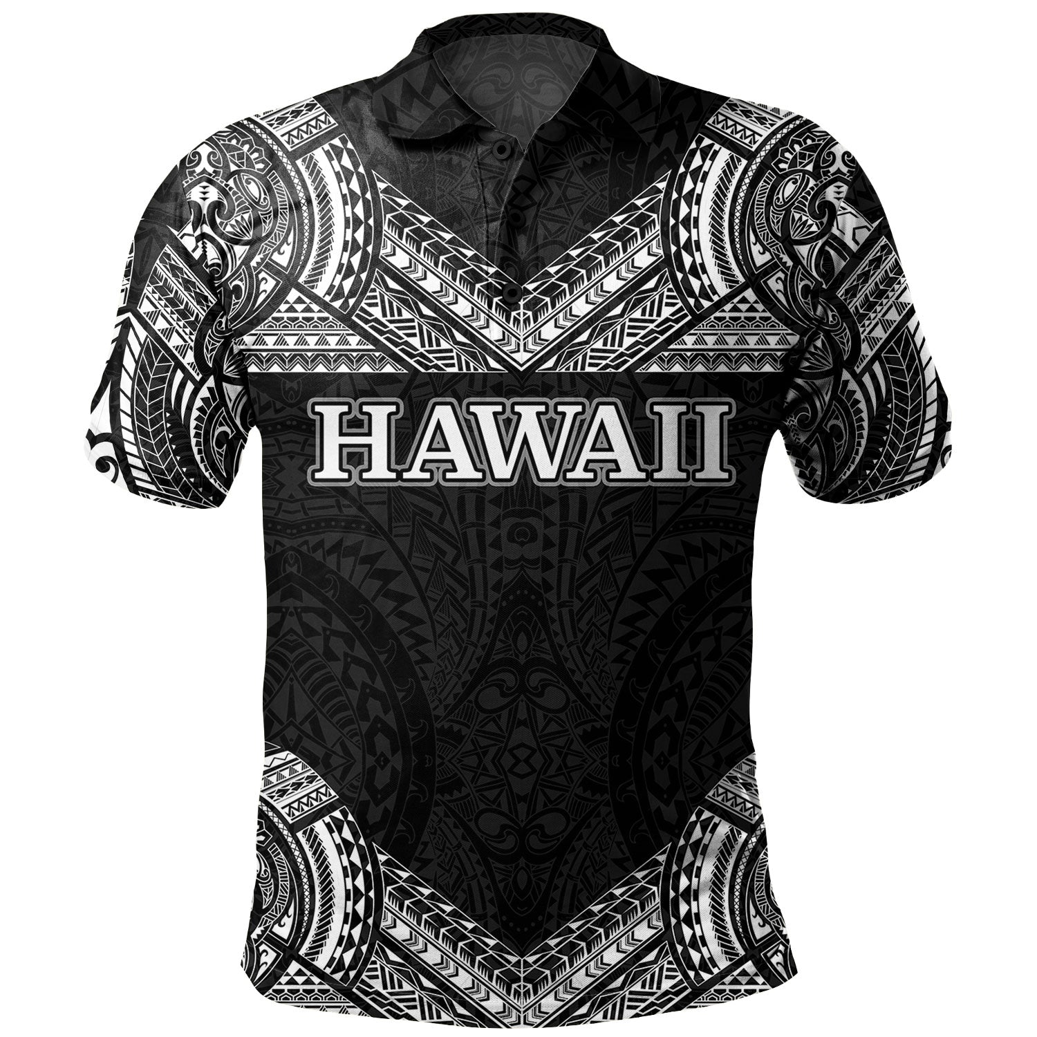 Hawaii Custom Personalised Polo Shirt Turtle Polynesian Pattern