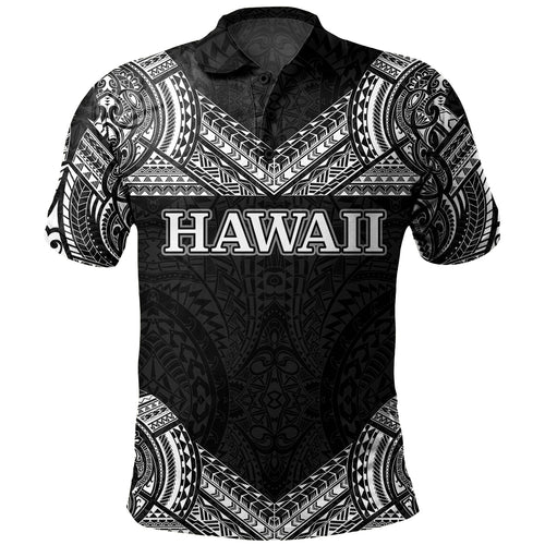 Hawaii Custom Personalised Polo Shirt Turtle Polynesian Pattern