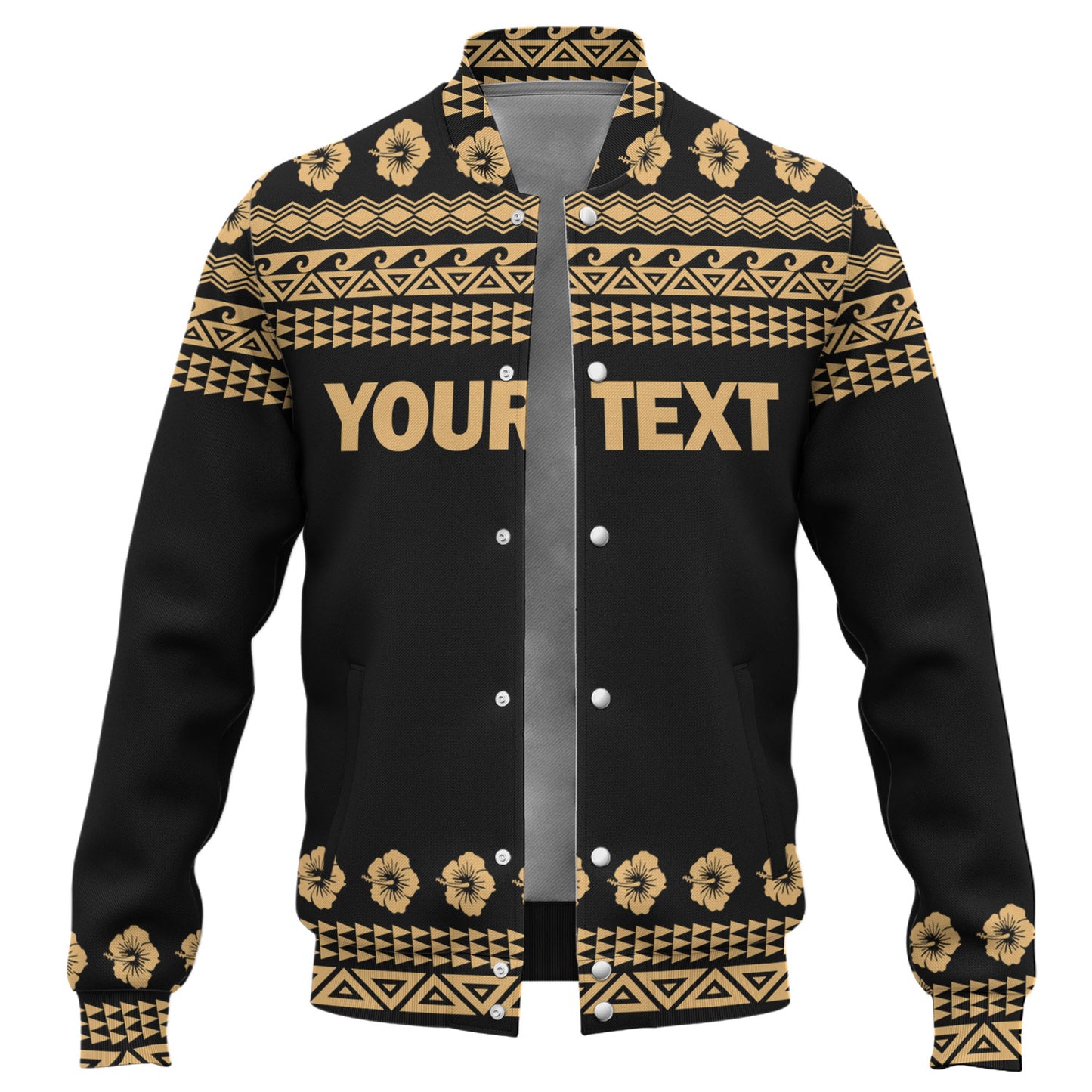 Hawaii Custom Personalised Baseball Jacket Aloha Turtle With Traditional Hawaiian