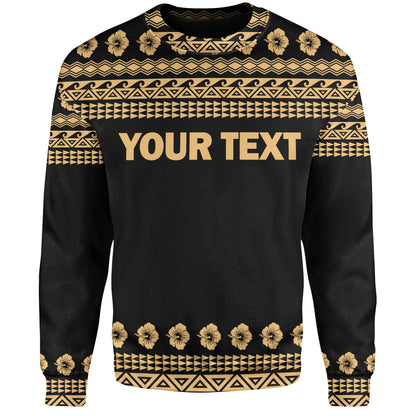 Hawaii Custom Personalised Sweatshirt Aloha Turtle With Traditional Hawaiian