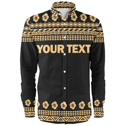 Hawaii Custom Personalised Long Sleeve Shirt Aloha Turtle With Traditional Hawaiian