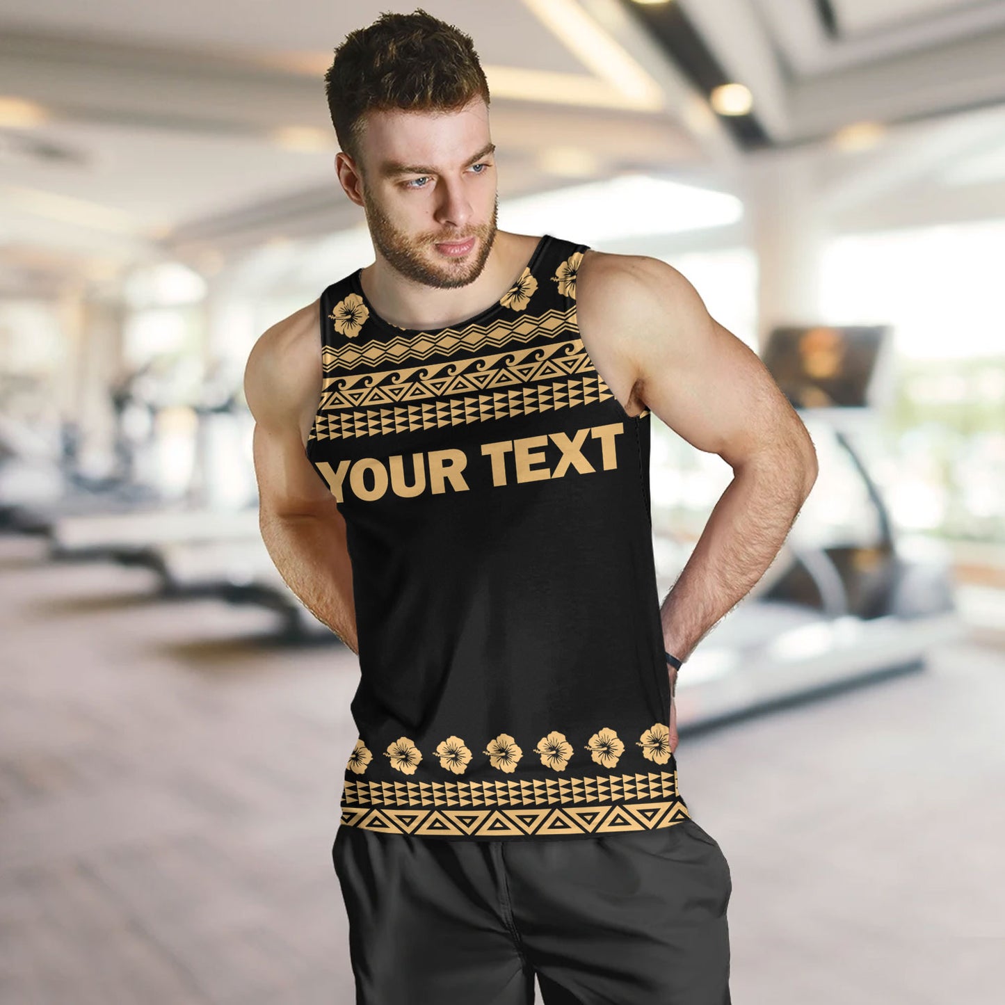 Hawaii Custom Personalised Tank Top Aloha Turtle With Traditional Hawaiian