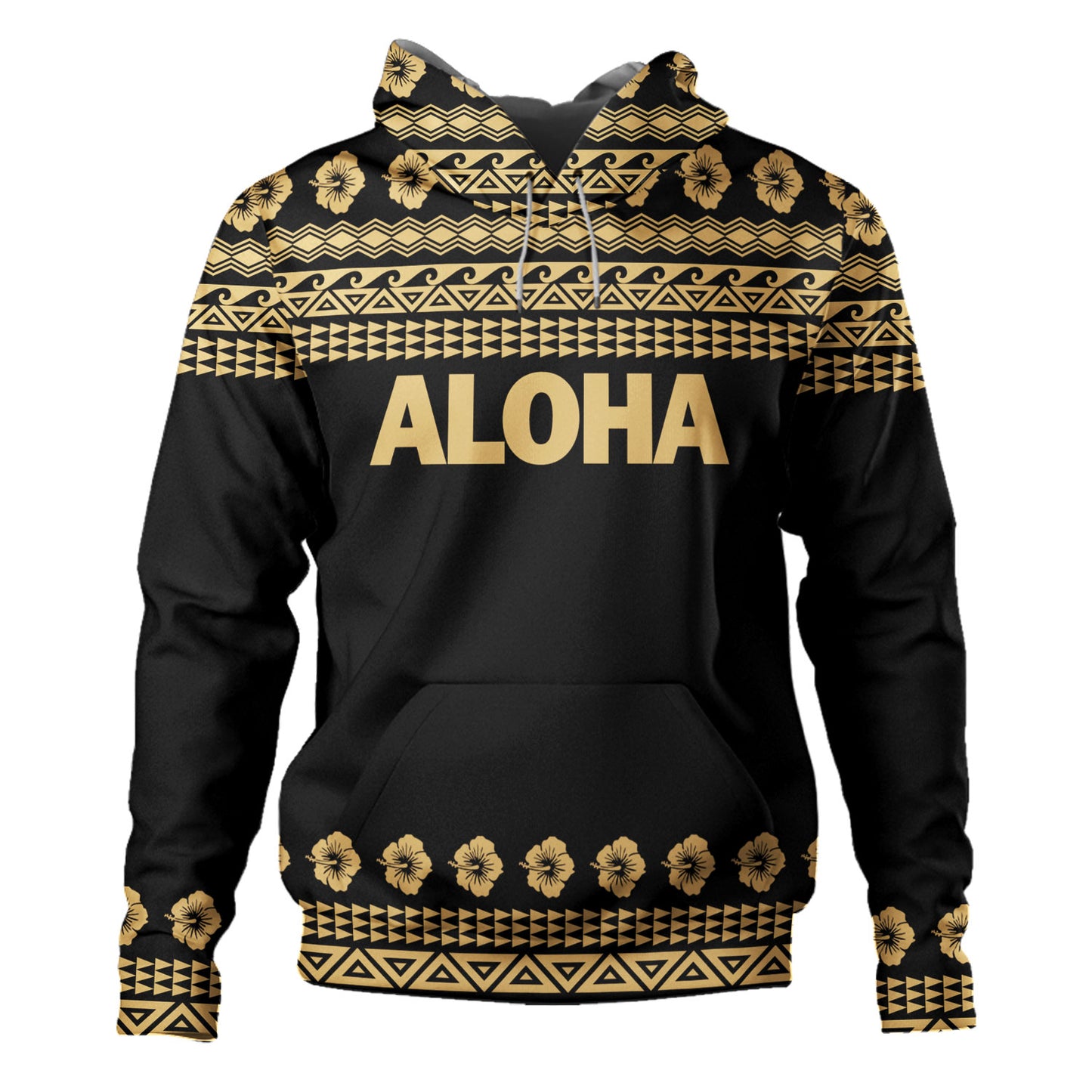 Hawaii Custom Personalised Hoodie Aloha Turtle With Traditional Hawaiian