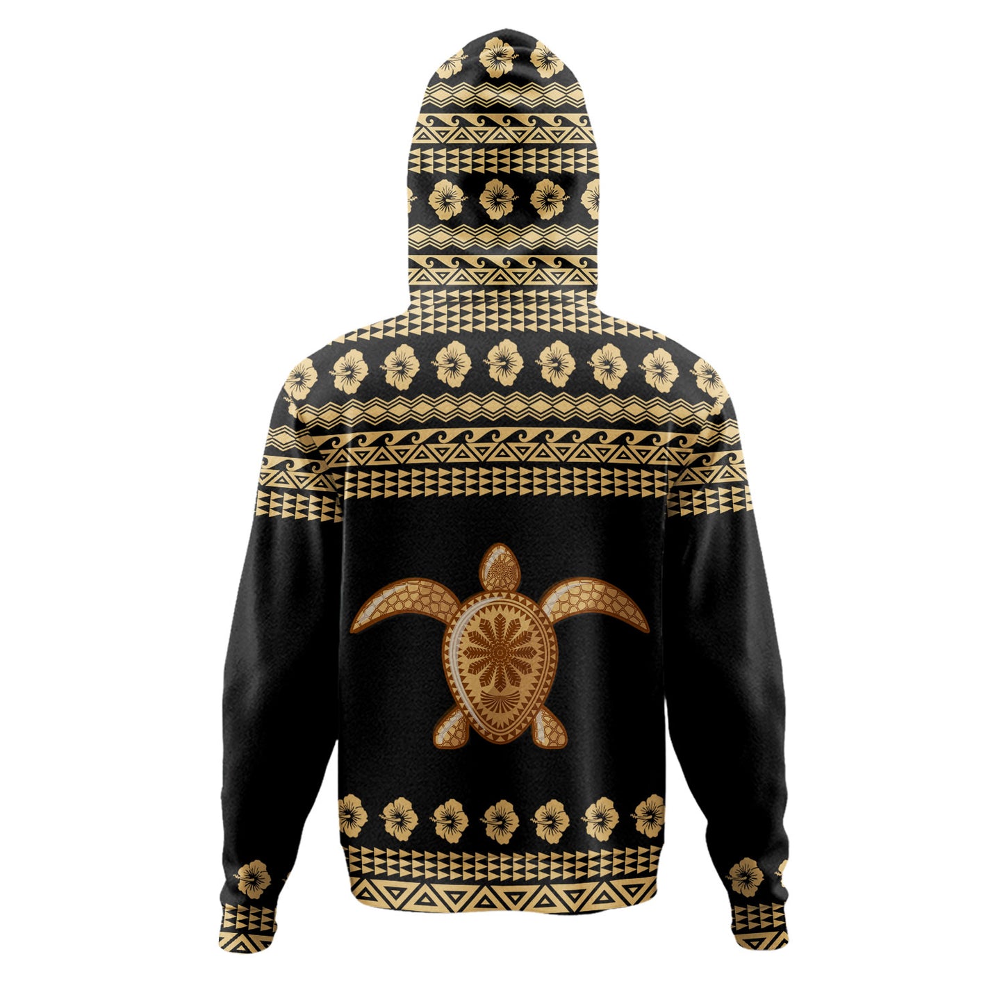 Hawaii Custom Personalised Hoodie Aloha Turtle With Traditional Hawaiian