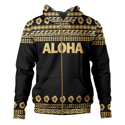 Hawaii Custom Personalised Hoodie Aloha Turtle With Traditional Hawaiian