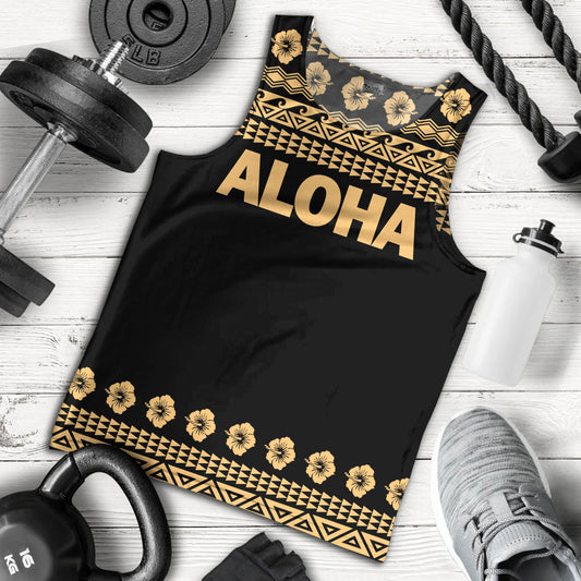 Hawaii Custom Personalised Tank Top Aloha Turtle With Traditional Hawaiian
