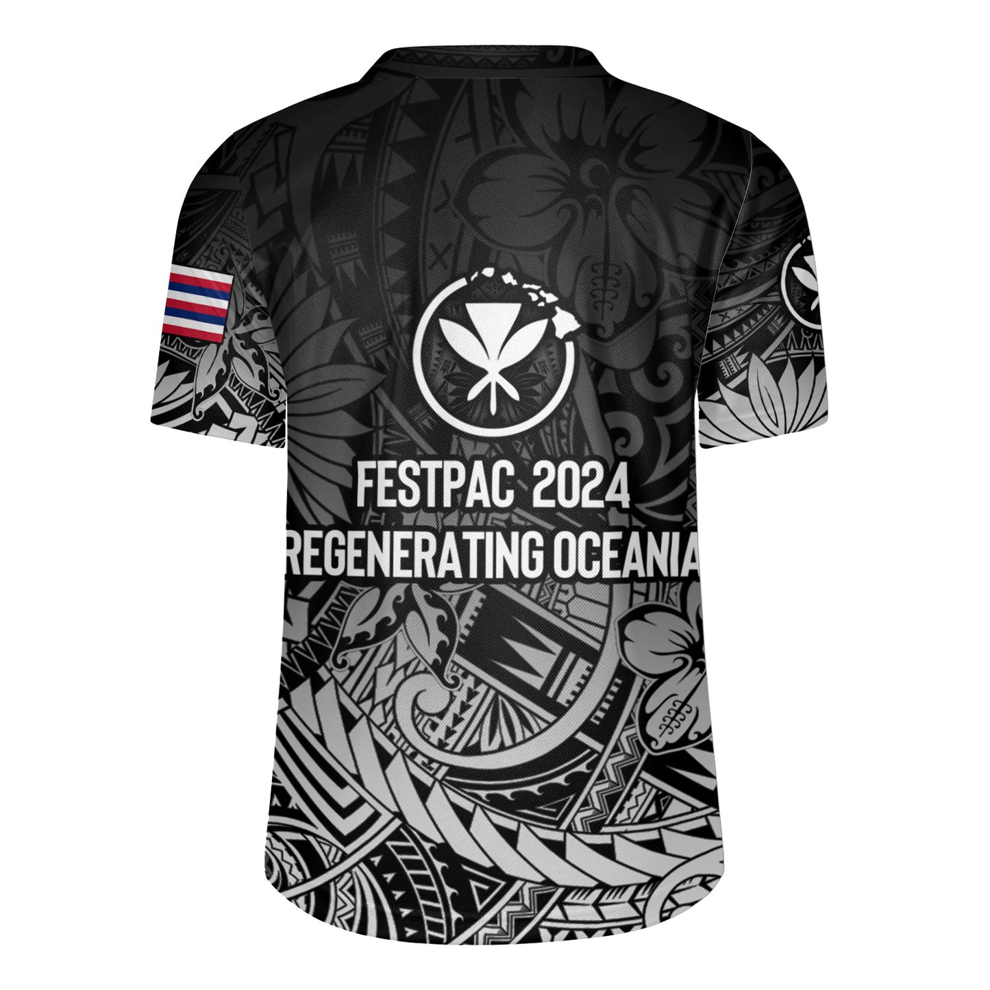 Hawaii Rugby Jersey FestPAC 2024 Polynesian Pattern Design