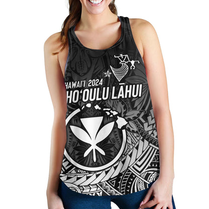 Hawaii Women Tank FestPAC 2024 Polynesian Pattern Design