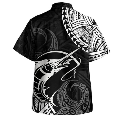 Hawaii Hawaiian Shirt Go Fishing Polynesian Tribal Patterns