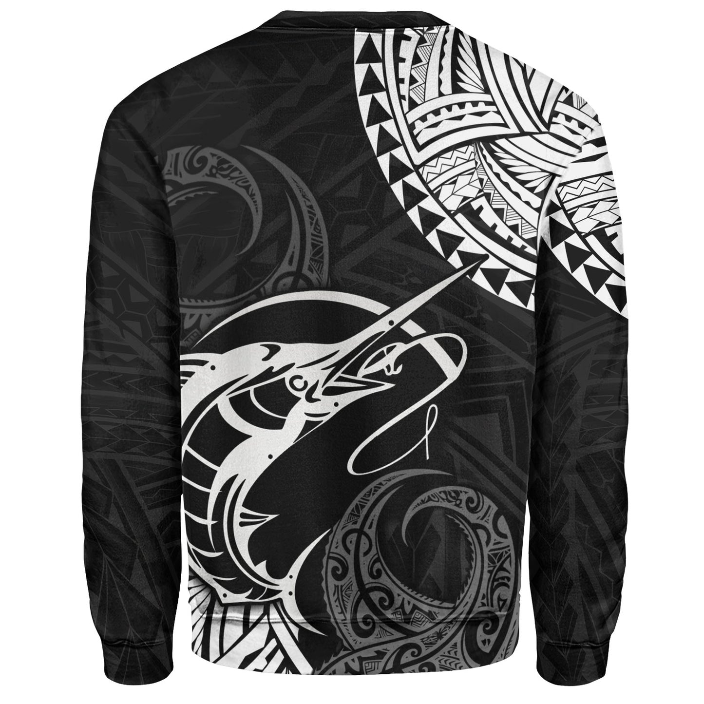 Hawaii Sweatshirt Go Fishing Polynesian Tribal Patterns