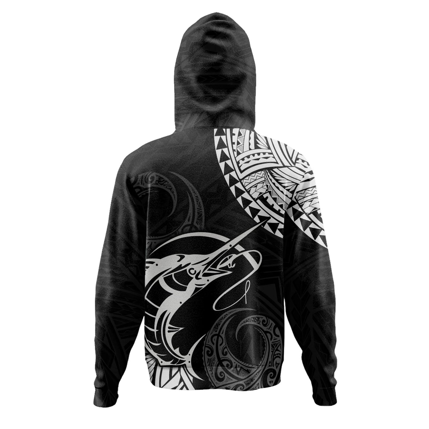 Hawaii Hoodie Go Fishing Polynesian Tribal Patterns