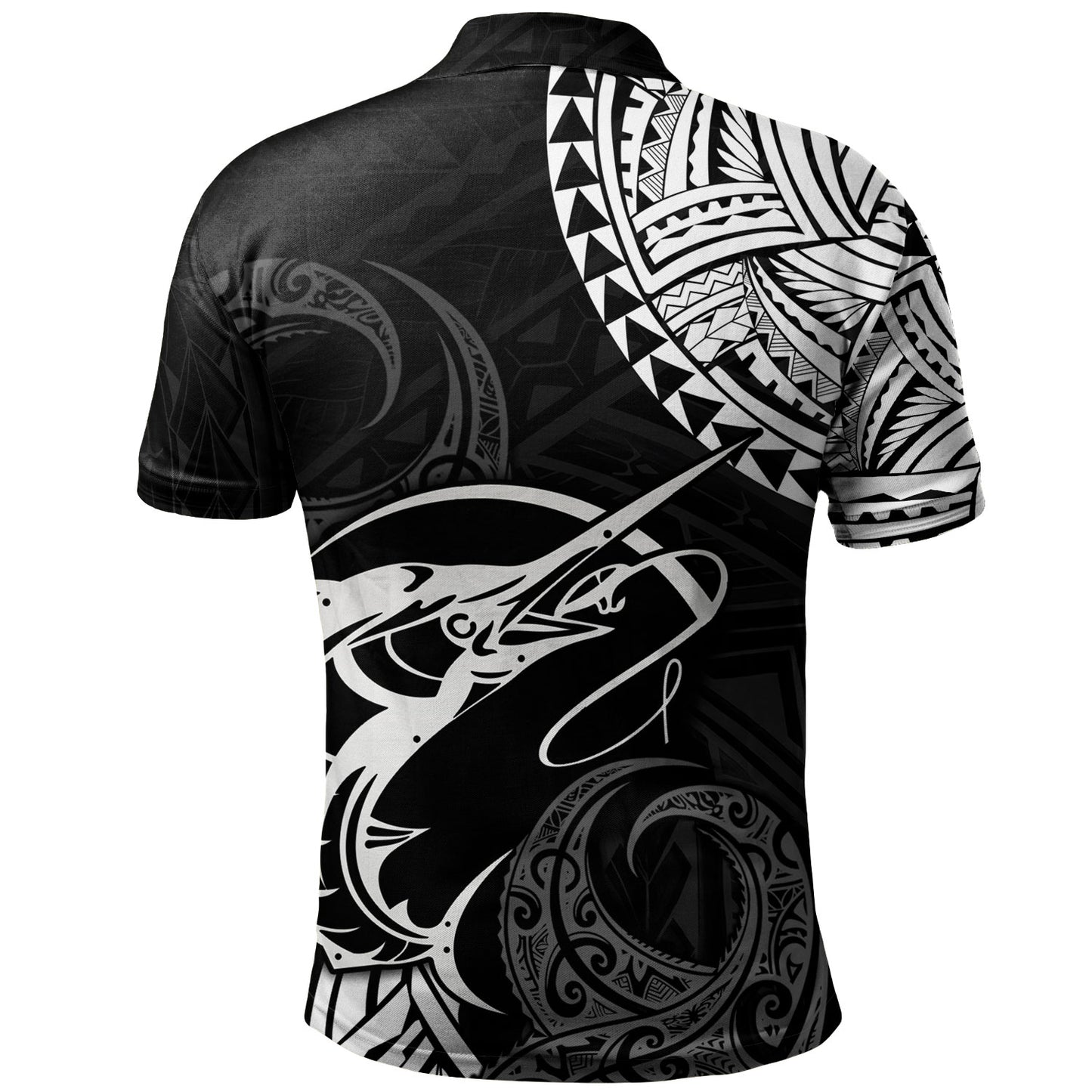 Hawaii Polo Shirt Go Fishing Polynesian Tribal Patterns
