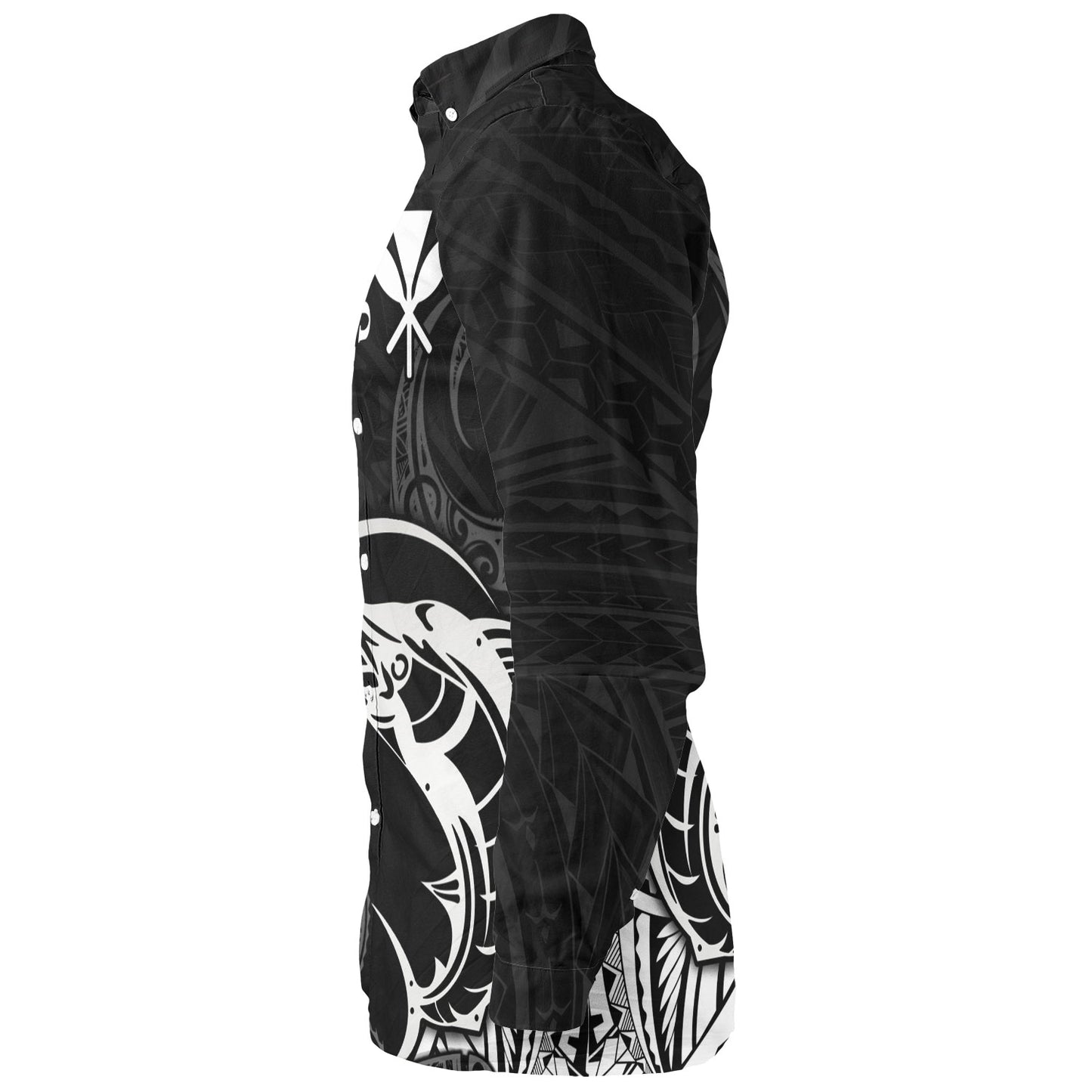 Hawaii Long Sleeve Shirt Go Fishing Polynesian Tribal Patterns