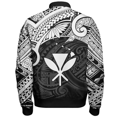 Hawaii Bomber Jacket Kanaka Maoli Map Polynesian Tatau
