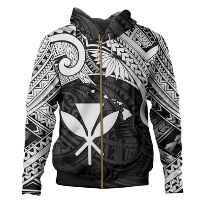 Hawaii Hoodie Kanaka Maoli Map Polynesian Tatau