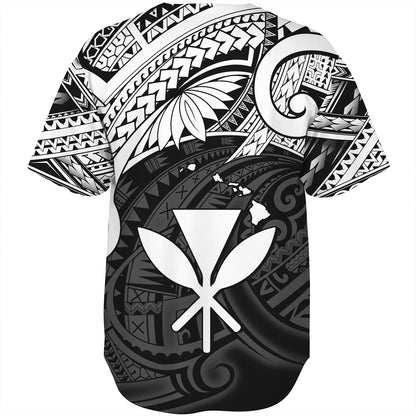 Hawaii Baseball Shirt Kanaka Maoli Map Polynesian Tatau