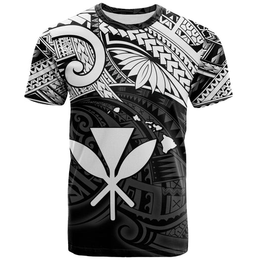 Hawaii T-Shirt Kanaka Maoli Map Polynesian Tatau