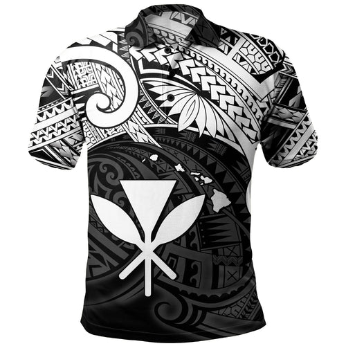 Hawaii Polo Shirt Kanaka Maoli Map Polynesian Tatau