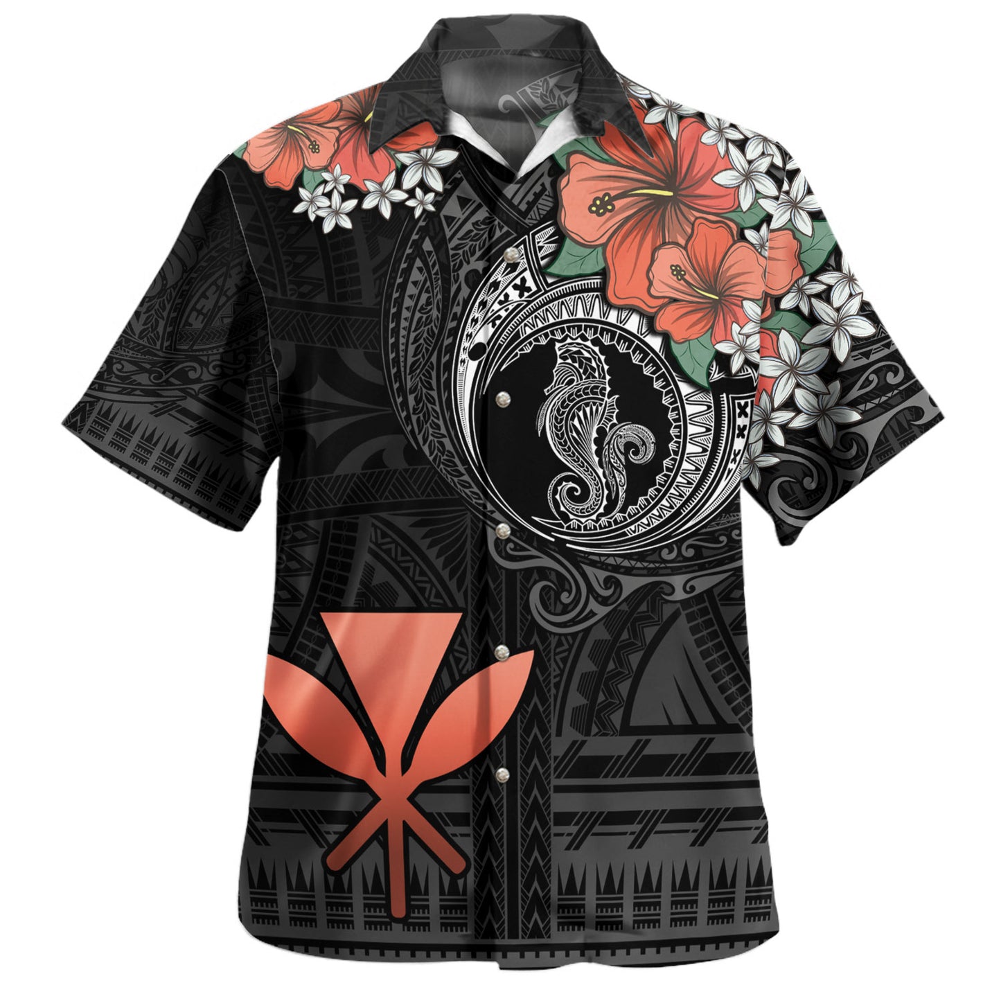 Hawaii Hawaiian Shirt Kanaka Maoli Seahorse Polynesian Tattoo