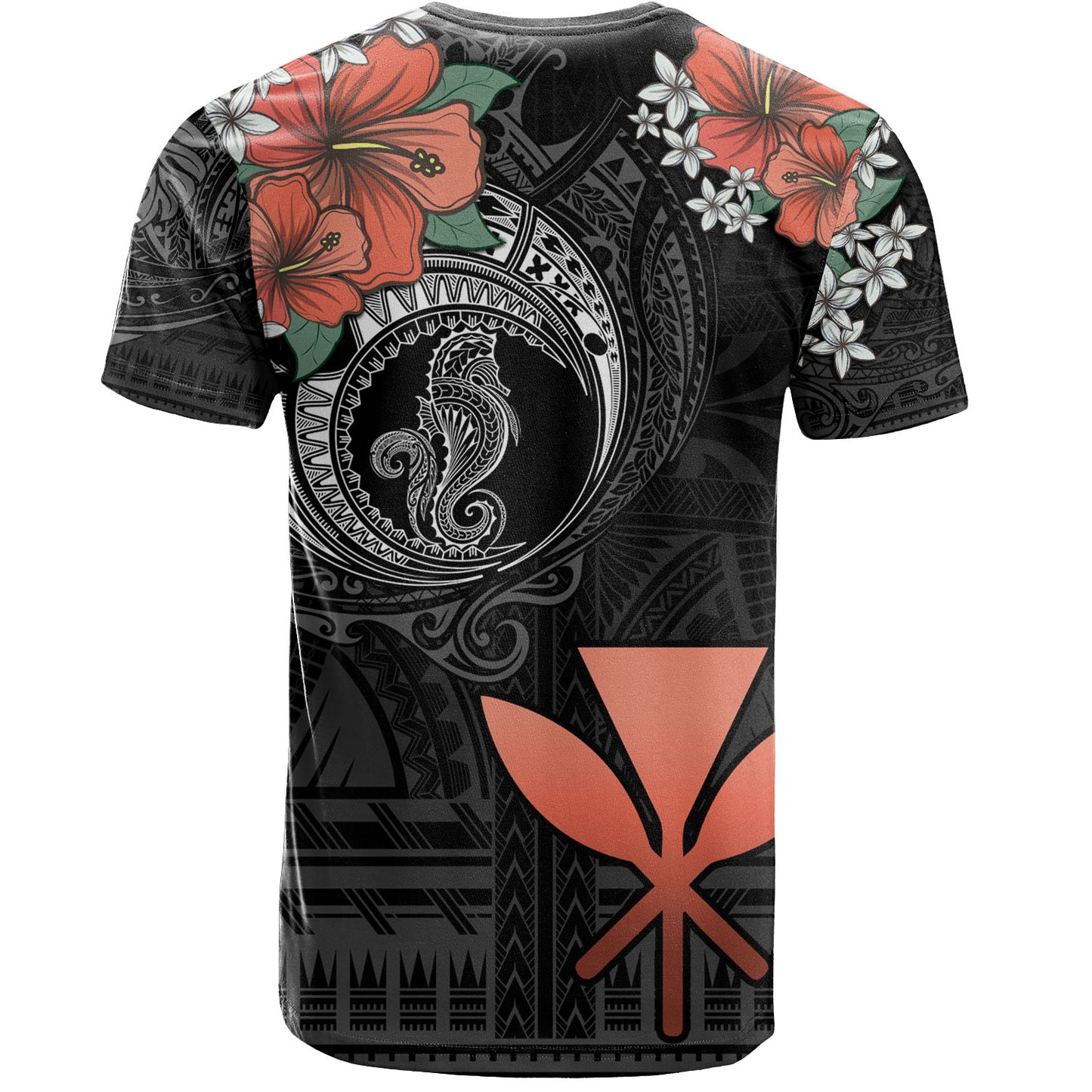 Hawaii T-Shirt Kanaka Maoli Seahorse Polynesian Tattoo