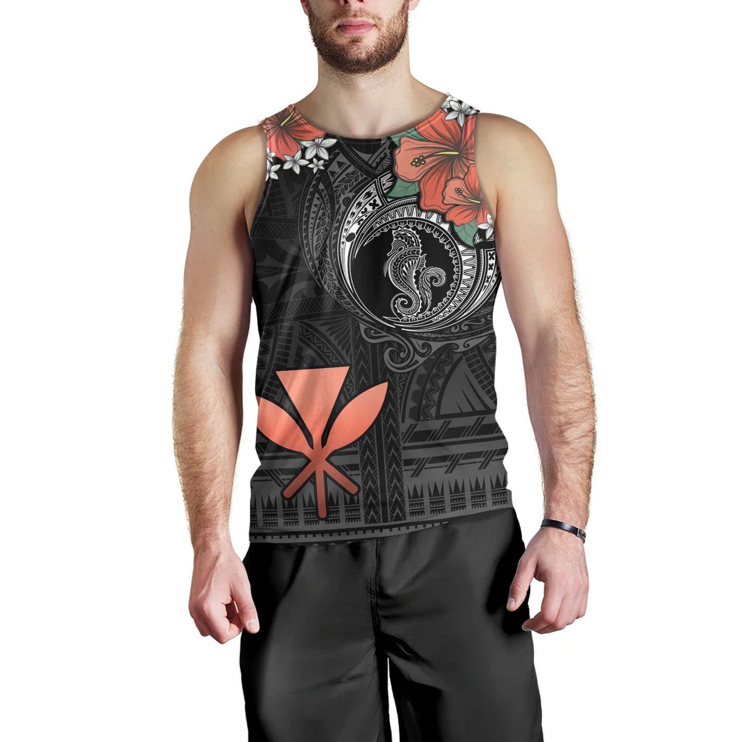 Hawaii Tank Top Kanaka Maoli Seahorse Polynesian Tattoo