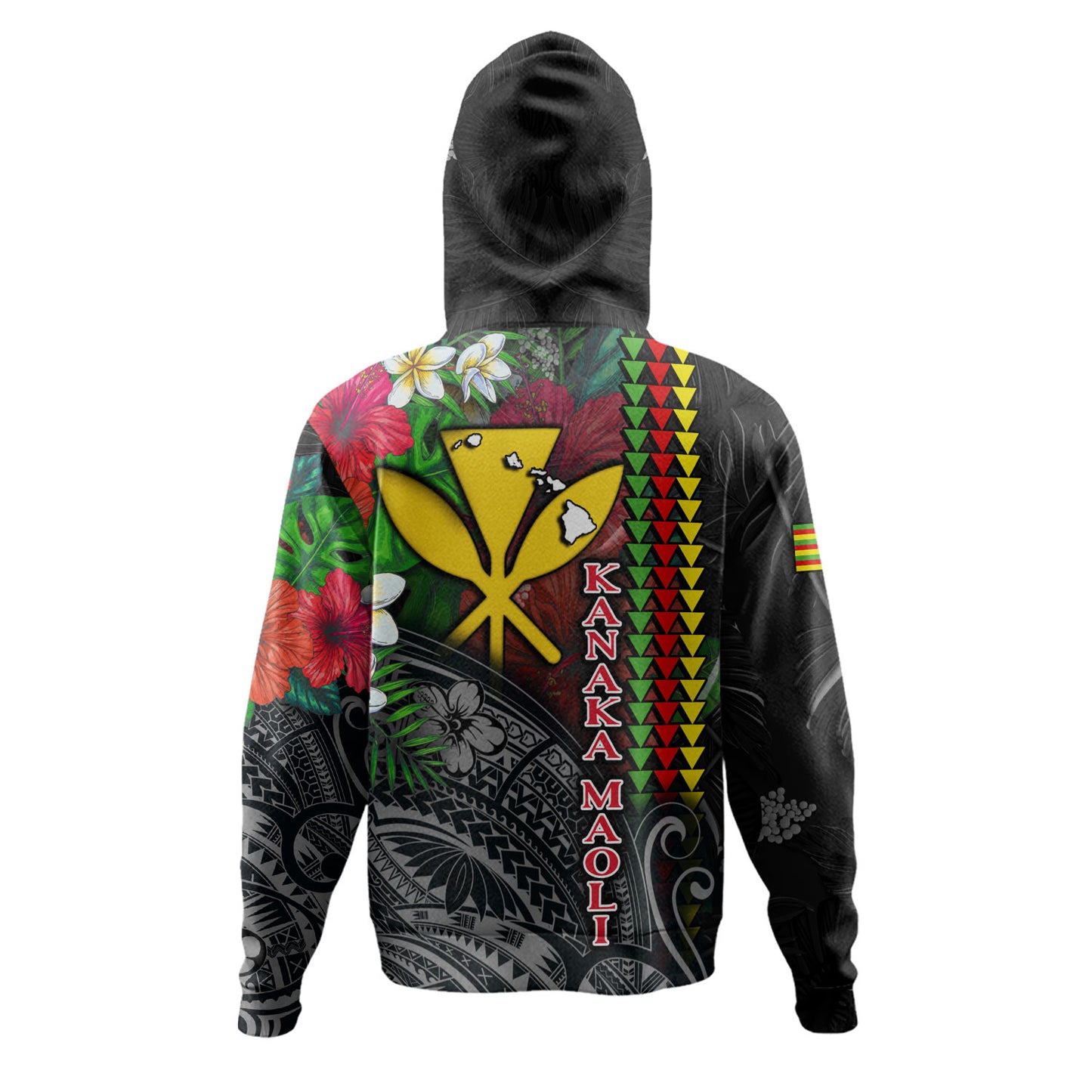 Hawaii Custom Personalised Hoodie Hibiscus And Plumeria With Palm Branches Vintage Style