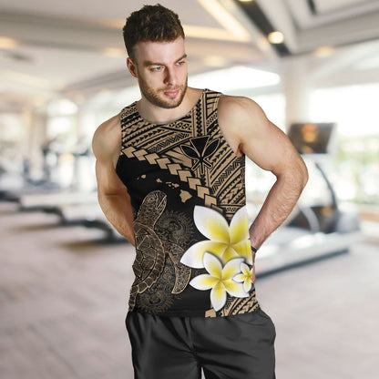 Hawaii Custom Personalised Tank Top Plumeria Sea Turtle Tattoo Tribal Design
