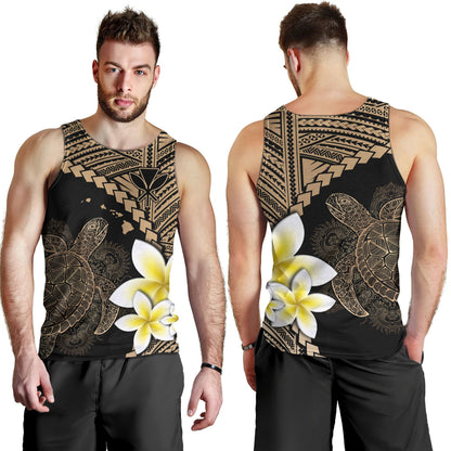 Hawaii Custom Personalised Tank Top Plumeria Sea Turtle Tattoo Tribal Design