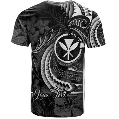 Hawaii Custom Personalised T-Shirt Polynesian Patterns Tropical Flowers Curve Style