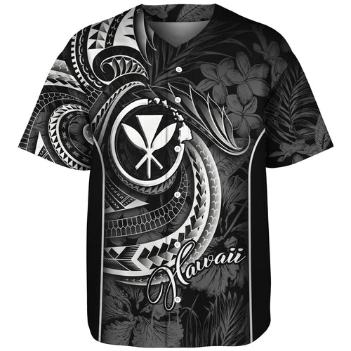Hawaii Custom Personalised Baseball Shirt Polynesian Patterns Tropical Flowers Curve Style