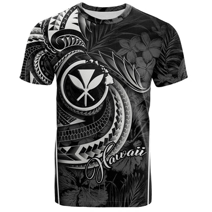 Hawaii Custom Personalised T-Shirt Polynesian Patterns Tropical Flowers Curve Style