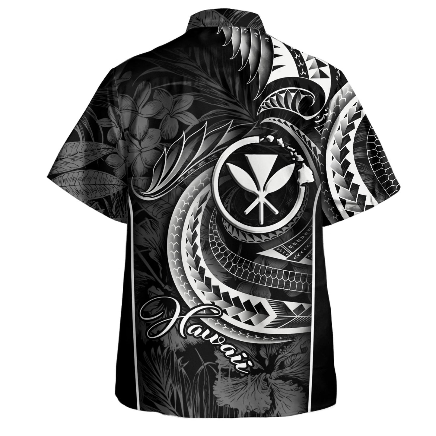 Hawaii Custom Personalised Hawaiian Shirt Polynesian Patterns Tropical Flowers Curve Style