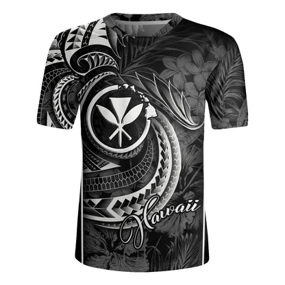 Hawaii Custom Personalised Rugby Jersey Polynesian Patterns Tropical Flowers Curve Style