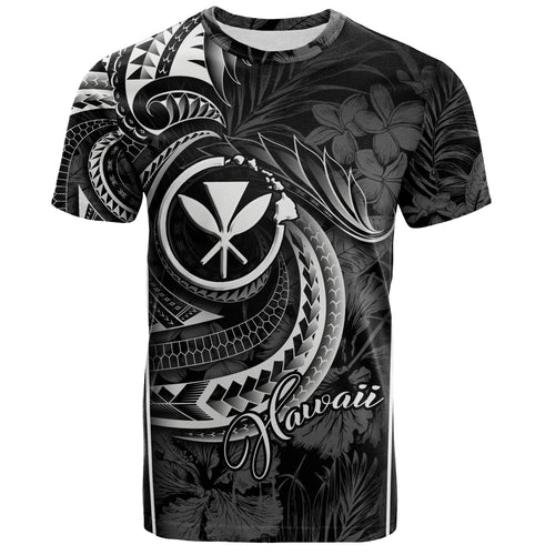 Hawaii Custom Personalised T-Shirt Polynesian Patterns Tropical Flowers Curve Style
